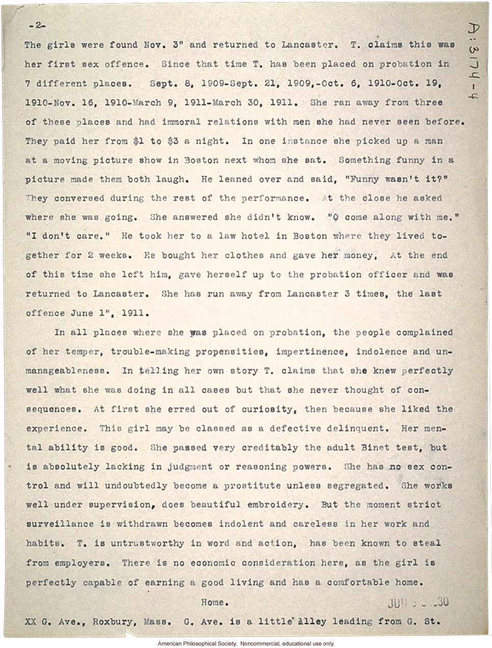 Case study in sex immorality