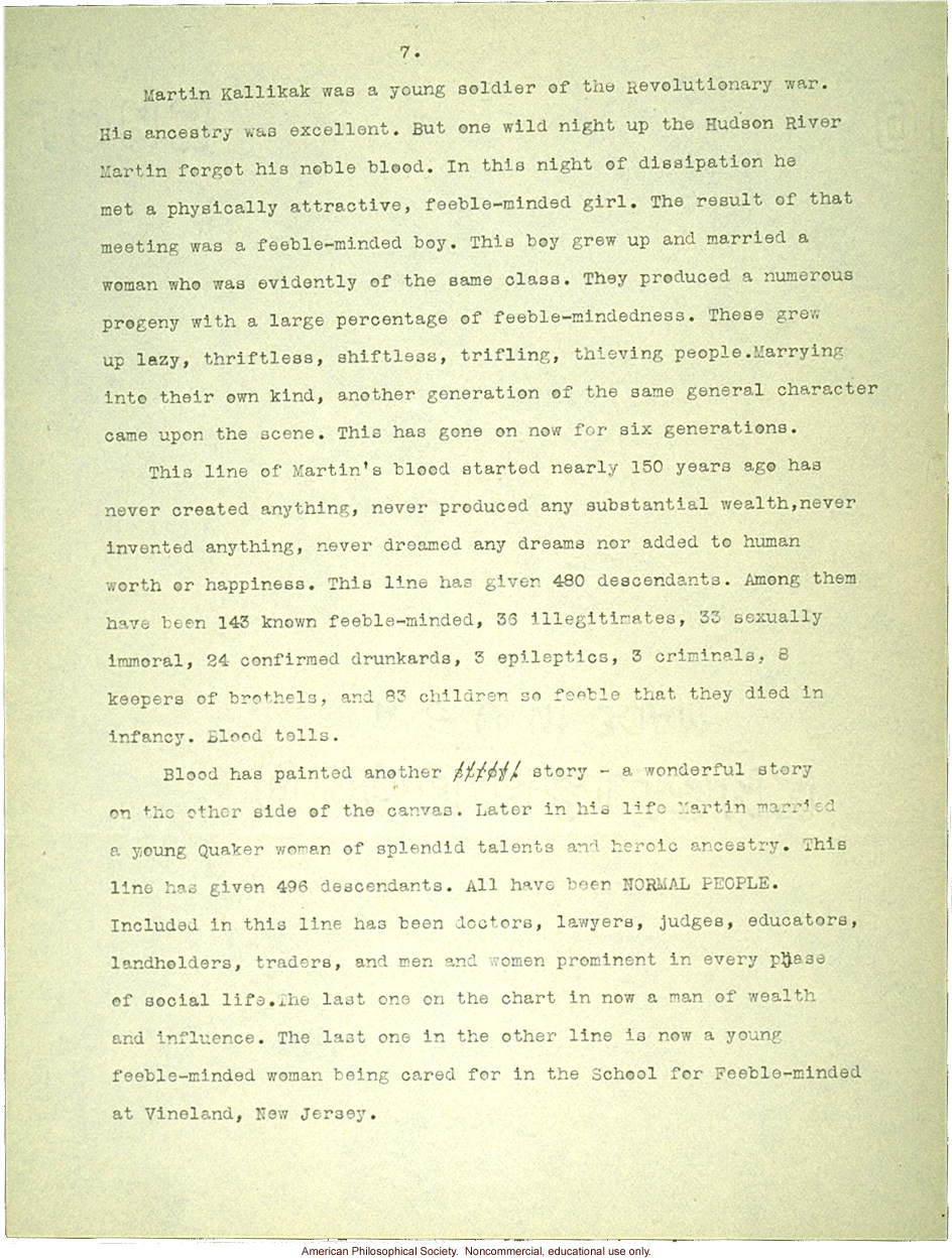 Sermon #2:  Eugenics, AES Sermon Contest 1926, #2