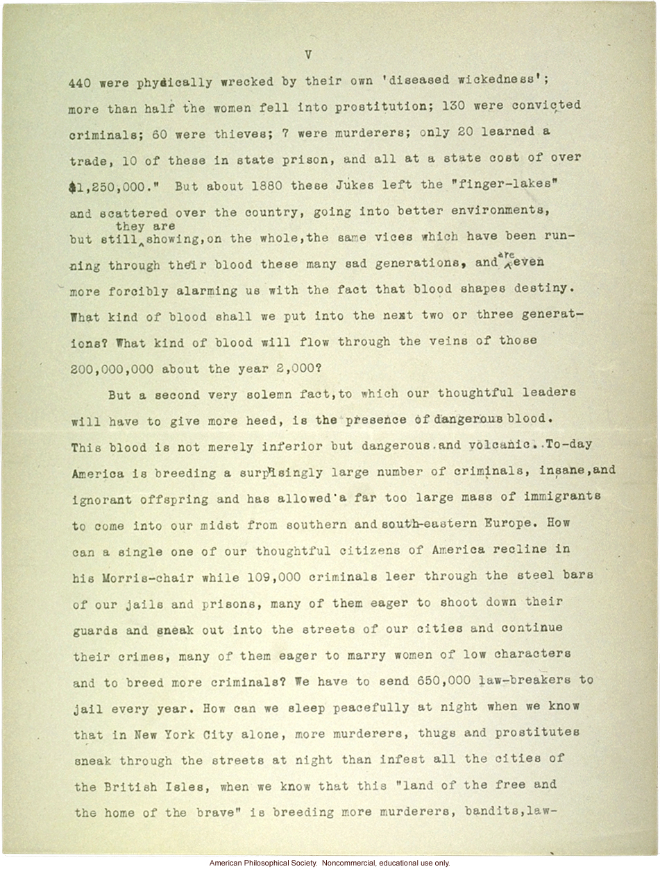 Sermon #43:  &quote;Religion and Eugenics&quote;