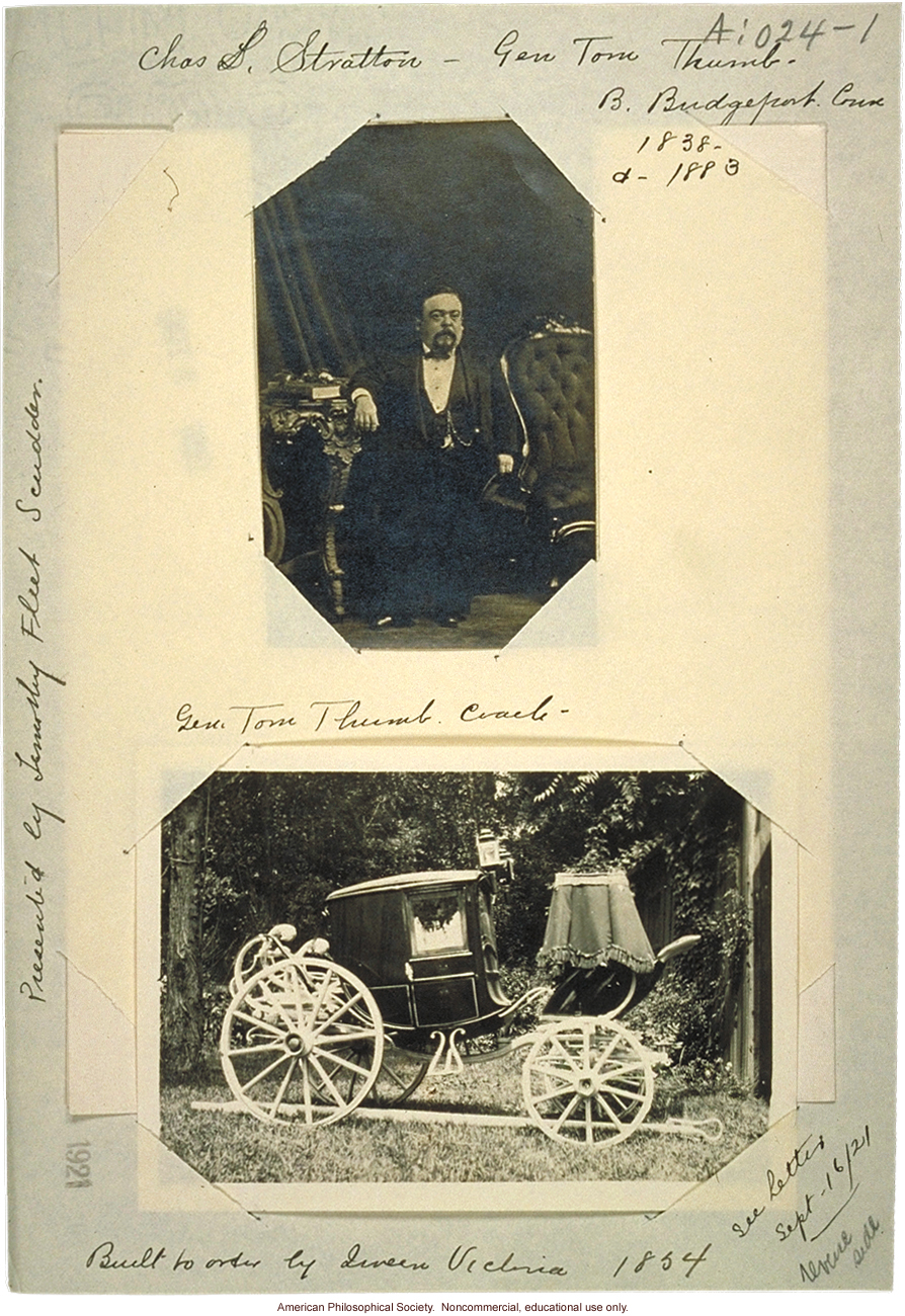 Tom Thumb and coach, which Timothy Fleet Scudder sold to the president of Dreamland Circus &quote;for a fair price.&quote;