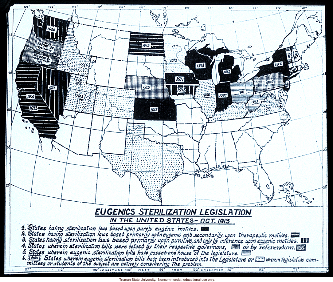 &quote;Eugenics sterilization legislation in the United States -- Oct. 1913&quote;