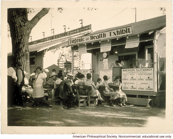 &quote;Eugenic and Health Exhibit,&quote; Fitter Families exhibit and examination building, Kansas State Free Fair