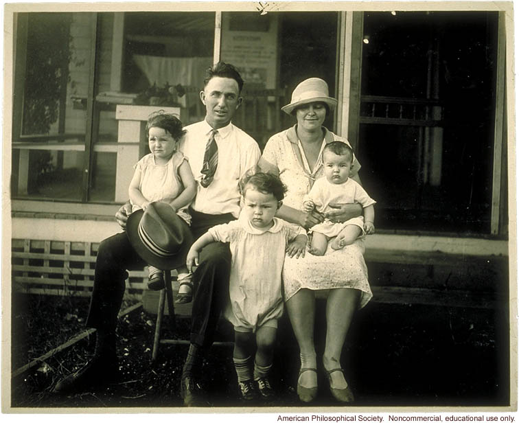 &quote;Medium family&quote; winner, Fitter Families Contest, Kansas State Free Fair (1927)