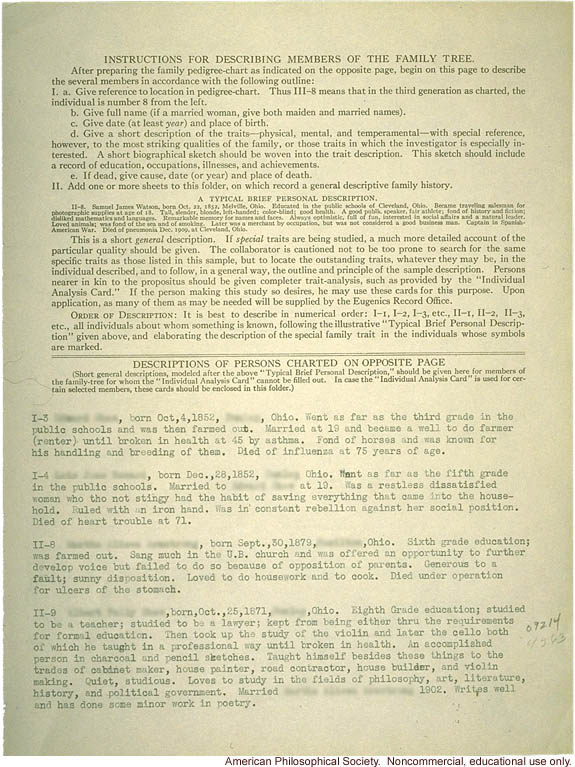 &quote;Family-tree folder: Players of musical instruments&quote;