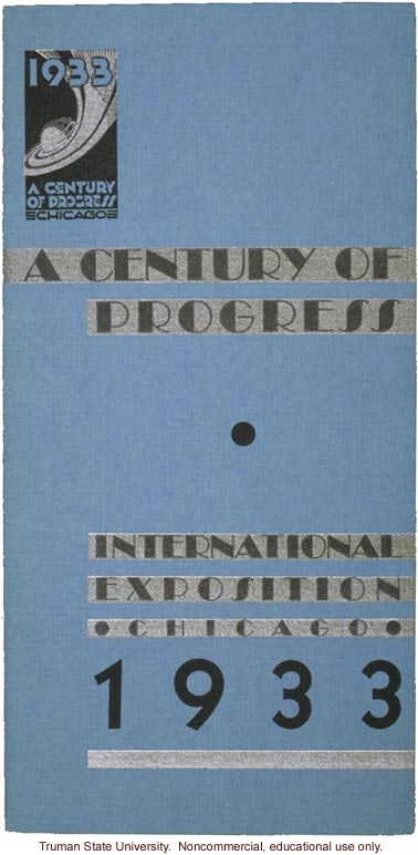 A Century of Progress, International Exposition, Chicago -- brochure cover