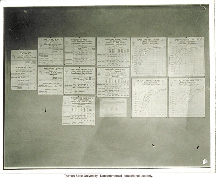 &quote;The intelligence test ability of immigrants,&quote; 3rd International Eugenics Conference