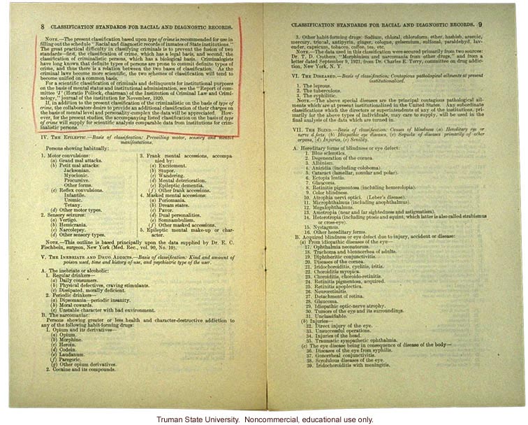 &quote;Classification standards,&quote; by Harry H. Laughlin