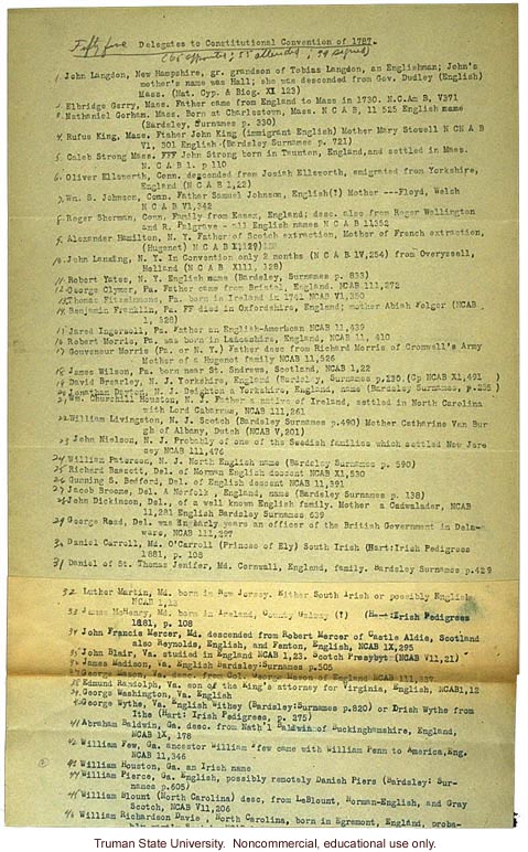 &quote;Delegates to the Constitutional Convention of 1787&quote;