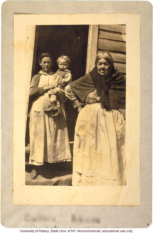 Callie Black (pseudonym) of the Win Tribe, from Arthur Estabrook's scrapbook of field photographs from Amherst County, Virginia