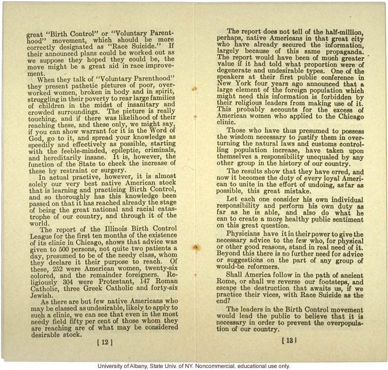 &quote;The New Family and Race Improvement,&quote; by W.A. Plecker, Virginia Health Bulletin (vol.17:12)