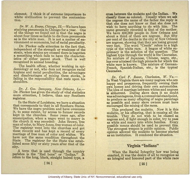 &quote;The New Family and Race Improvement,&quote; by W.A. Plecker, Virginia Health Bulletin (vol.17:12)