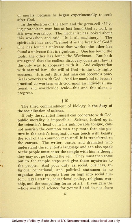 &quote;The New Decalogue of Science,&quote; by Albert Edward Wiggam