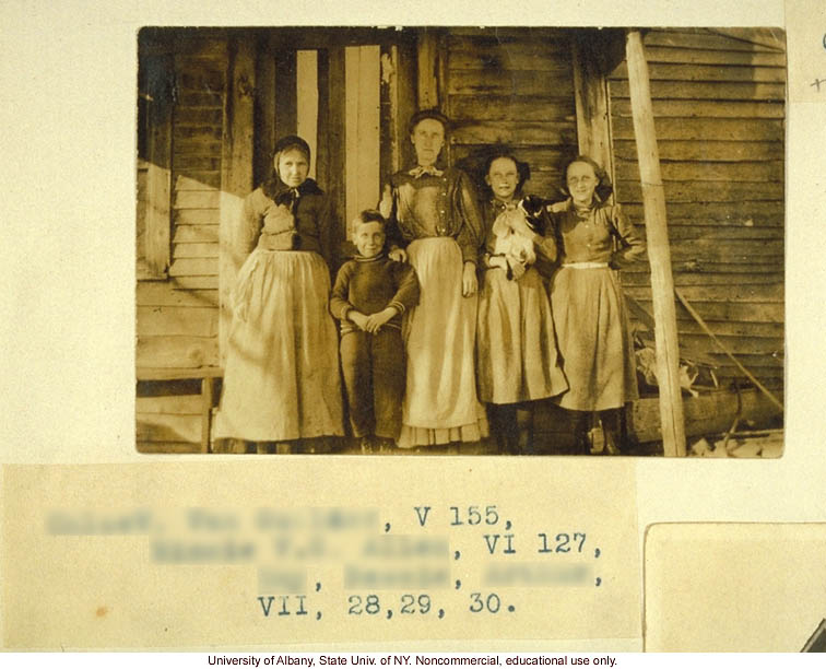 The Nam Family, by A. Estabrook and C. Davenport, pedigree of V87, V127, V155 (p. 21) and corresponding field portraits from back of Estabrook's copy