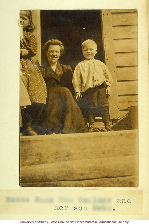 The Nam Family, by A. Estabrook and C. Davenport, pedigree of V106-V109 (p. 26) and corresponding field portraits from back of Estabrook's copy