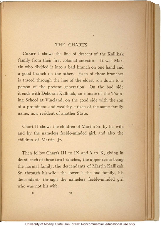 <i>The Kallikak Family: A Study in the Heredity of Feeble-Mindedness</i>, by Henry Herbert Goddard, selected pages
