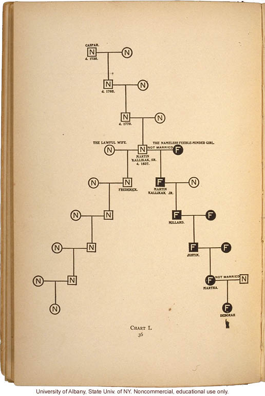 <i>The Kallikak Family: A Study in the Heredity of Feeble-Mindedness</i>, by Henry Herbert Goddard, selected pages