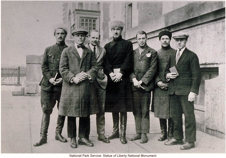 Russian immigrants at Ellis Island