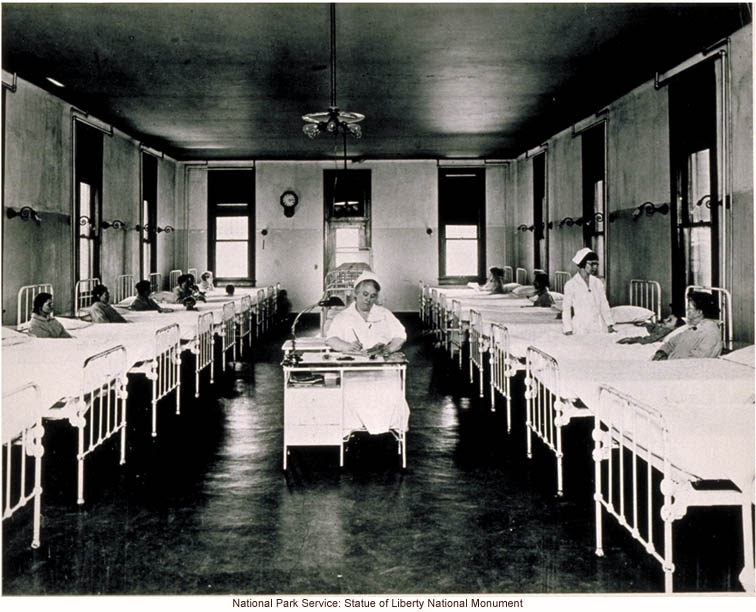 Hospital ward at Ellis Island
