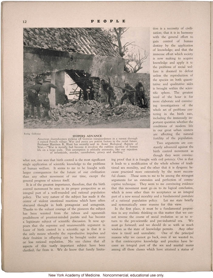 &quote;Birth Control and the Racial Future,&quote; by Frank H. Hankins, People (April 1931)