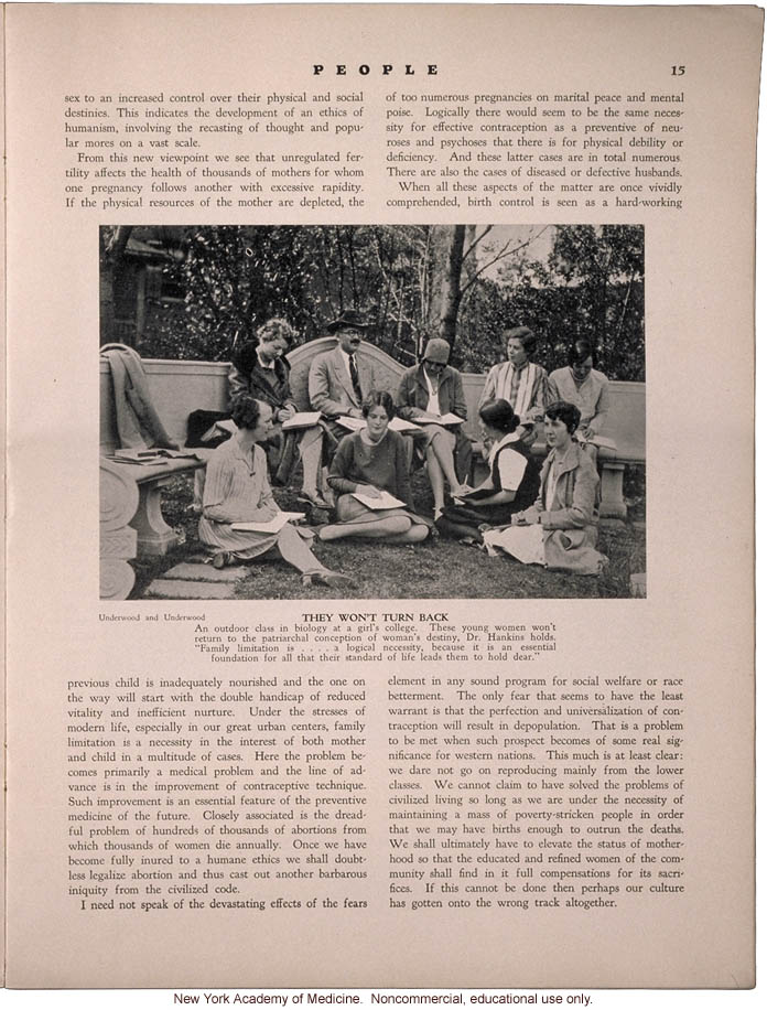 &quote;Birth Control and the Racial Future,&quote; by Frank H. Hankins, People (April 1931)