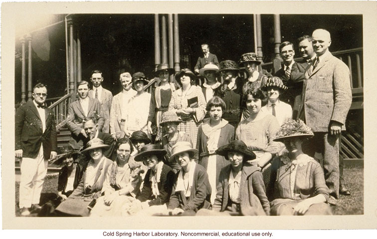 Field Worker Training Class of 1922 on field trip to Kings Park State Hospital (Laughlin on far right)