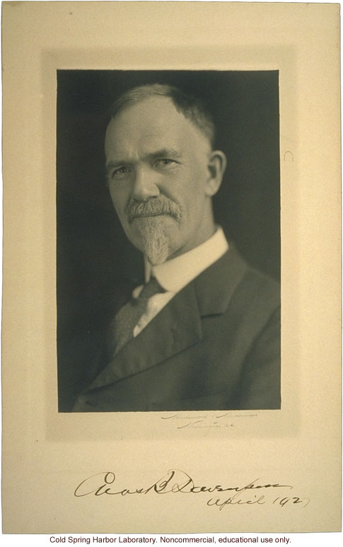 Charles B. Davenport, Director of Biological Laboratory, Carnegie Department of Genetics and Eugenics Record Office, Cold Spring Harbor