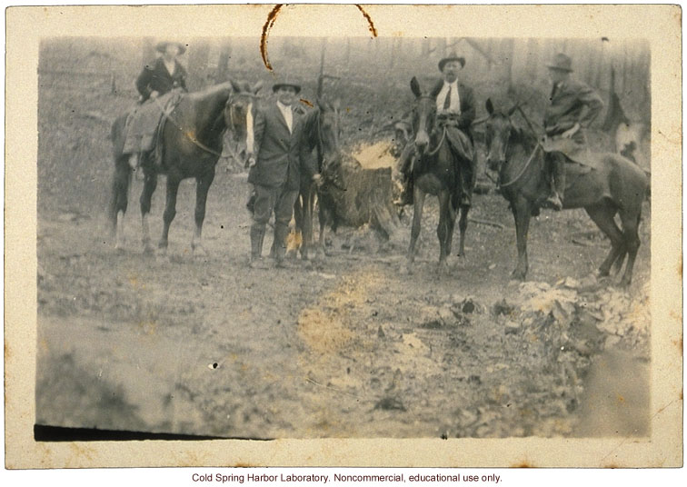 Charles B. Davenport doing fieldwork in Leslie County, Kentucky