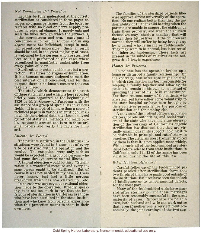 &quote;Human Sterilization,&quote; Human Betterment Foundation