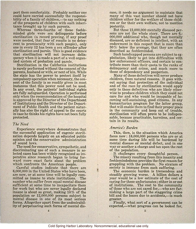&quote;Human Sterilization,&quote; Human Betterment Foundation