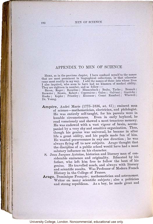 <i> Hereditary Genius: An Enquiry into Its Laws and Consequences</i> (2nd ed.), by Francis Galton, selected pages