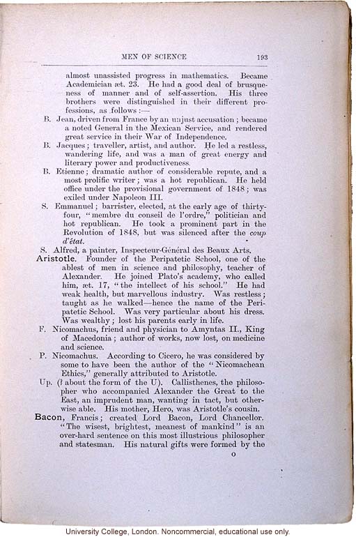 <i> Hereditary Genius: An Enquiry into Its Laws and Consequences</i> (2nd ed.), by Francis Galton, selected pages