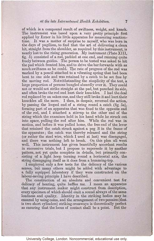 &quote;On the Anthropometric Laboratory at the late International Health Exhibition,&quote; by Francis Galton