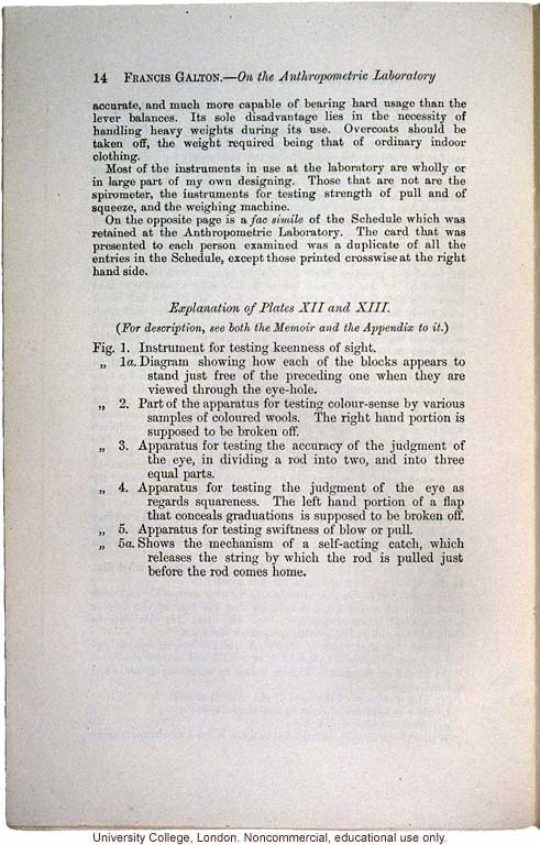 &quote;On the Anthropometric Laboratory at the late International Health Exhibition,&quote; by Francis Galton