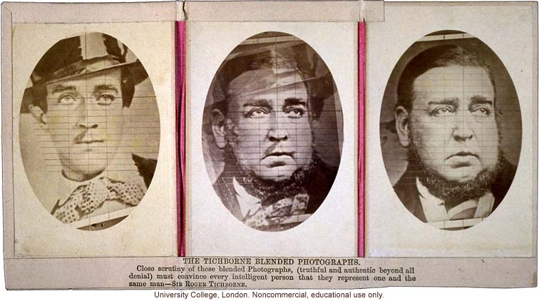 &quote;The Tichborne Blended Photographs,&quote; of Sir Roger Tichborne and man who claimed to be Tichborne