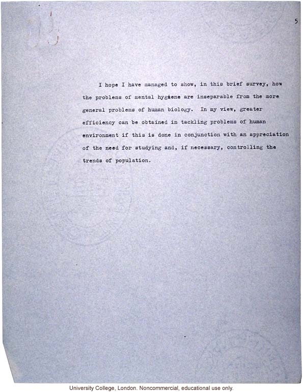 &quote;Is our national intelligence declining? The genetic point of view.&quote; L.S. Penrose