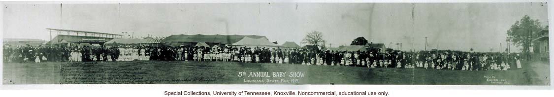 &quote;5th Annual Baby Show, Louisiana State Fair 1913&quote;