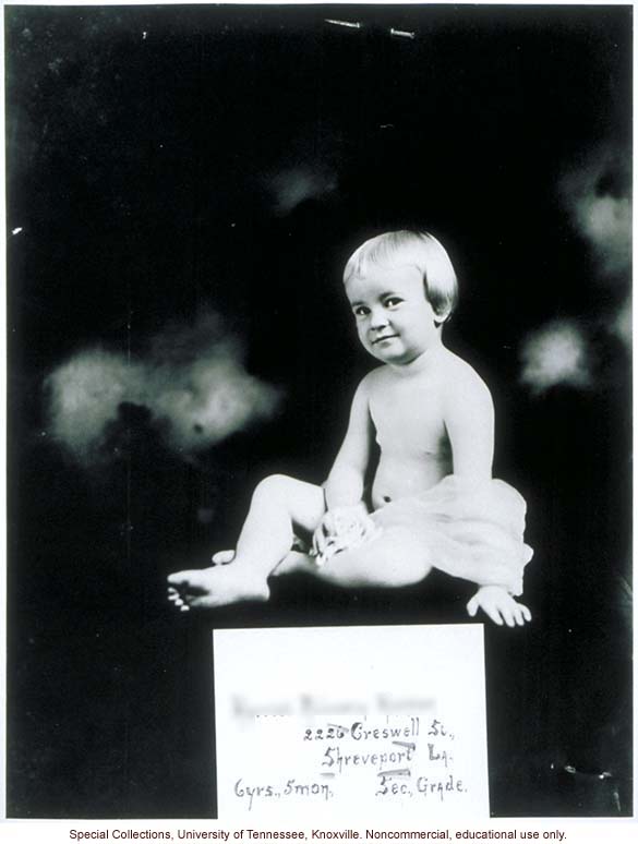 Six-year old Better Babies contestant, Louisiana State Fair, Shreveport (including receiving physical exam and posing with prize ribbons)