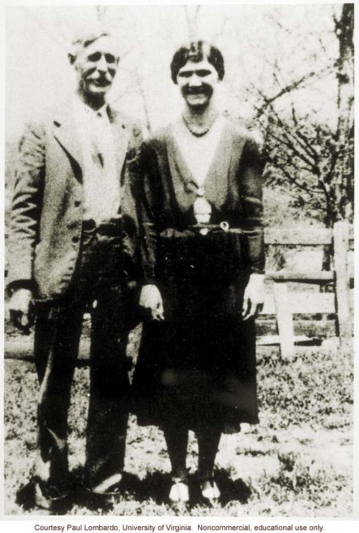 Carrie Buck's photograph of her wedding to Mr. Eagle, to whom she remained married until his death