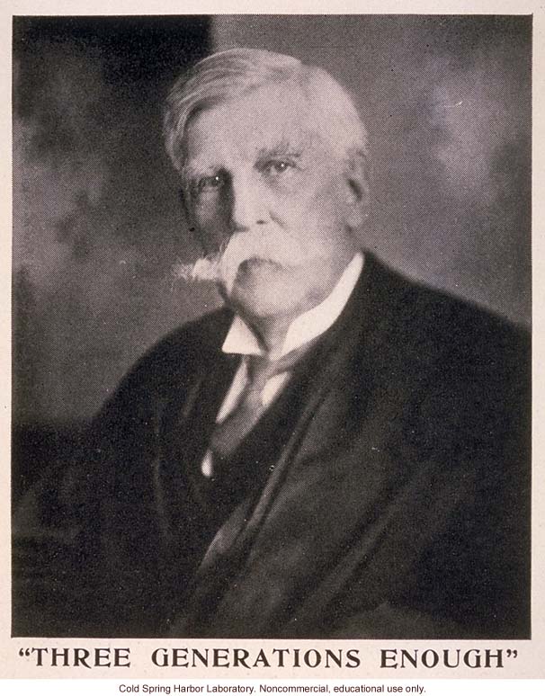 Oliver Wendell Holmes, from &quote;The Progress of Eugenical Sterilization,&quote; by Paul Popenoe, <i>Journal of Heredity</i> (vol. 25:1)