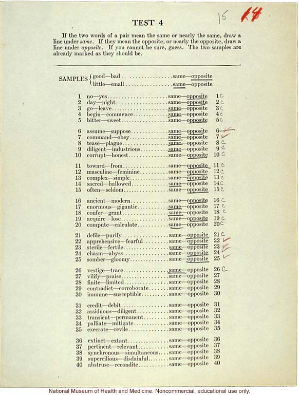 Mico College anthropometric case 1: &quote;Army Group Examination Alpha,&quote; conducted by Morris Steggerda for <i>Race Crossing in Jamaica</i>