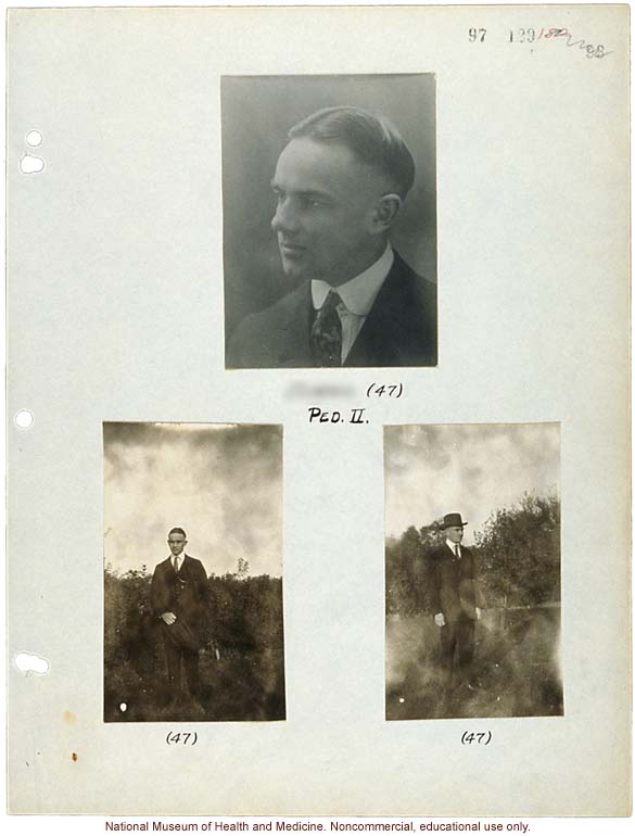 Morris Steggerda, photographs from his his own family pedigree