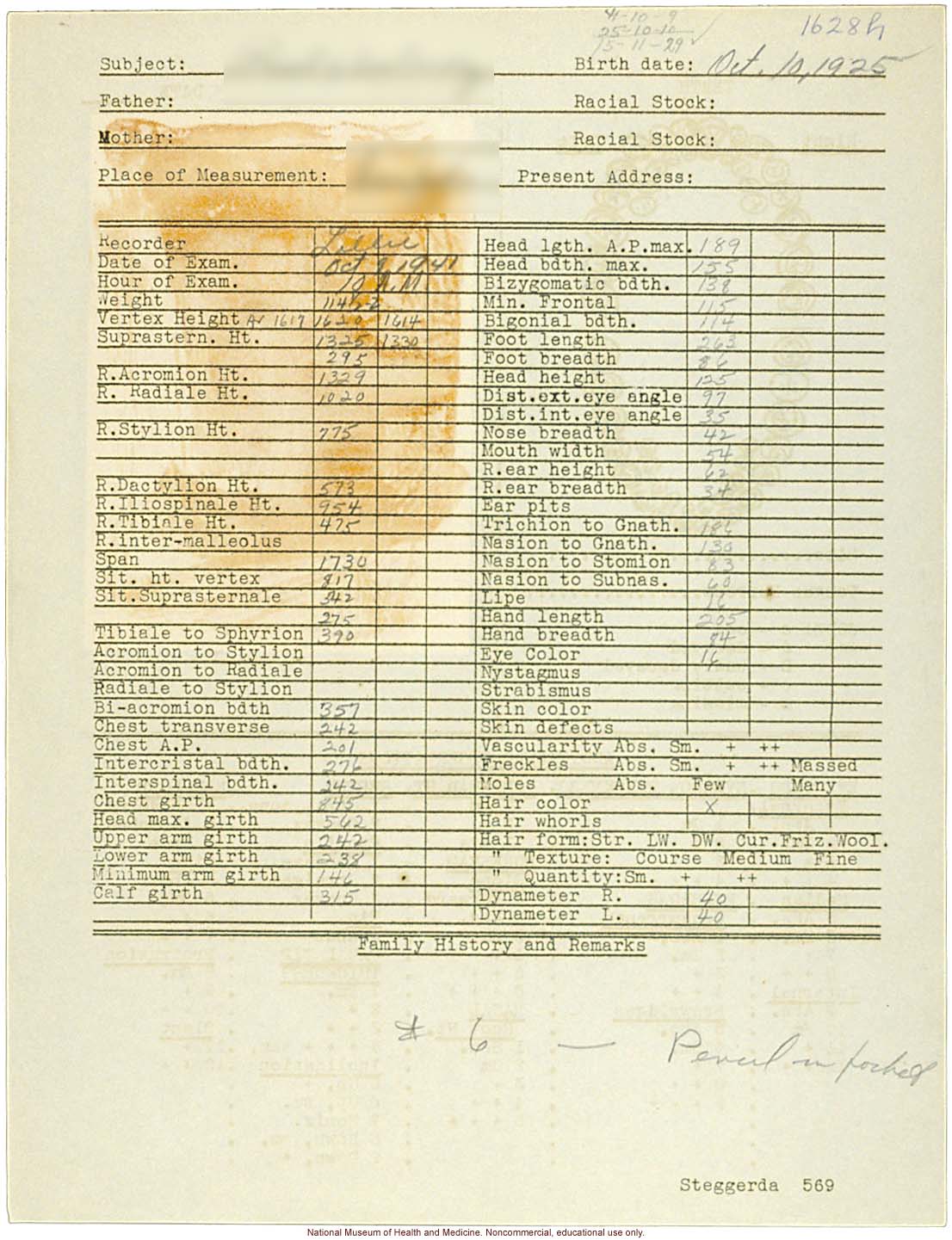 &quote;Growing Series&quote; of Navajo Male age 8-18, Tuba City and Ganado, Arizona (anthropometry, dental charts, and photographs)