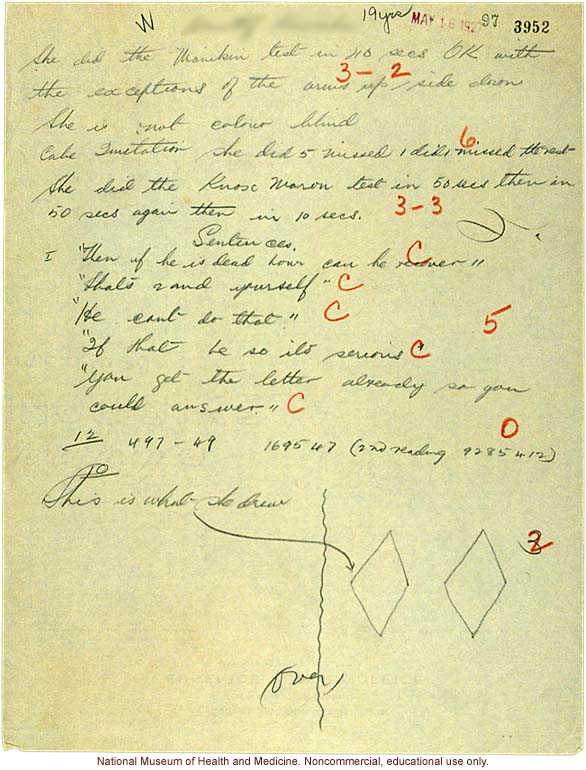 Seaford Town female anthropometric case: photos, measurements, finger prints, Schedule 3; by Morris Steggerda for <i>Race Crossing in Jamaica</i>