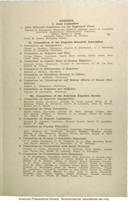Eugenics Research Association 16th Annual Meeting