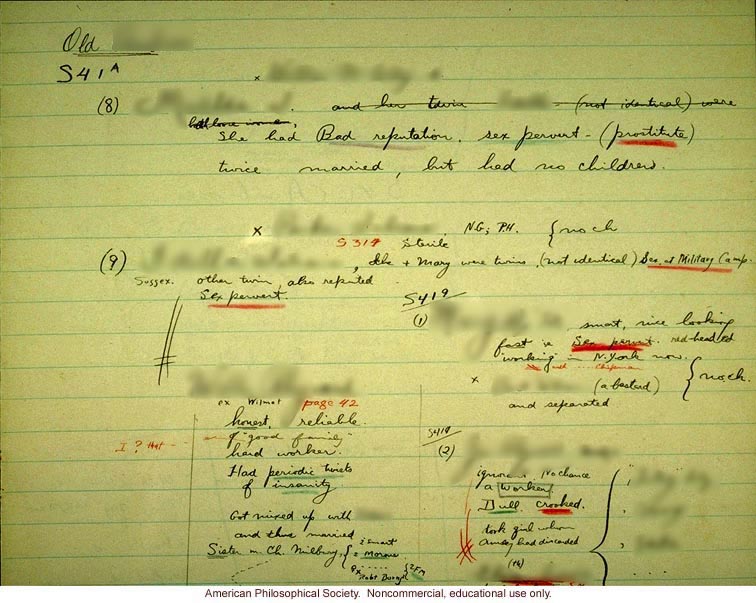 Degenerate family pedigree