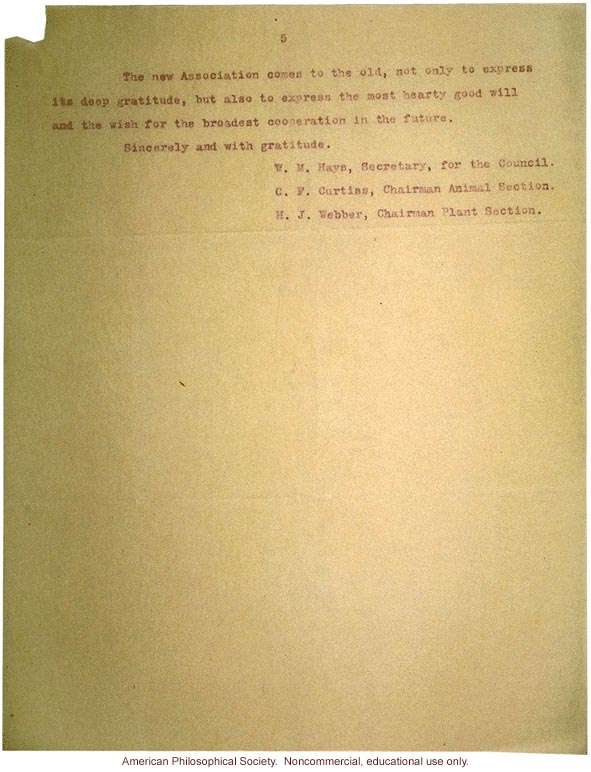 American Breeders Association report on new eugenics section