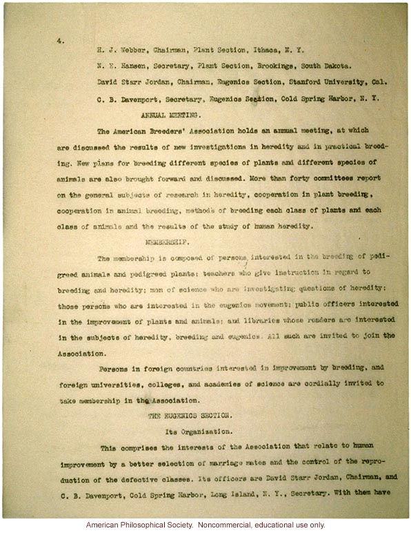 Description of the American Breeders Association (ABA)