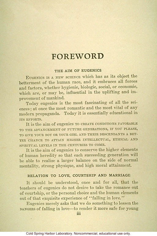 &quote;The science of eugenics and sex-life, love, marriage, maternity: the regeneration of the human race,&quote; by W.J. Hadden, C.H. Robinson, and M.R. Melendy