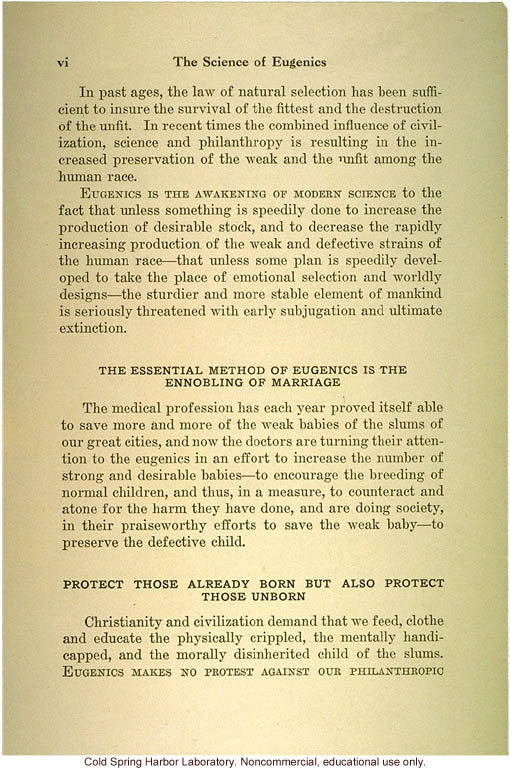 &quote;The science of eugenics and sex-life, love, marriage, maternity: the regeneration of the human race,&quote; by W.J. Hadden, C.H. Robinson, and M.R. Melendy