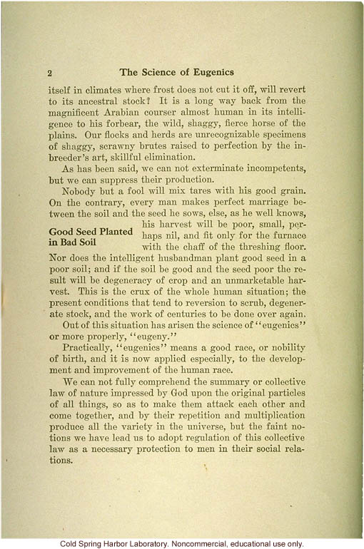 &quote;The science of eugenics and sex-life, love, marriage, maternity: the regeneration of the human race,&quote; by W.J. Hadden, C.H. Robinson, and M.R. Melendy